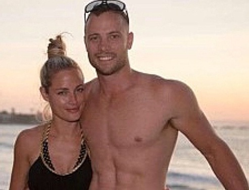 Oscar Pistorius y su novia
