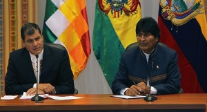 correa y evo morales