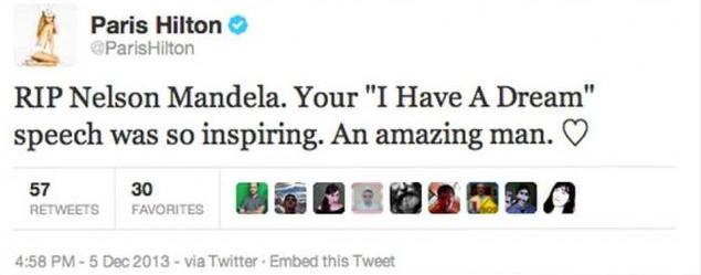 paris hilton mandela